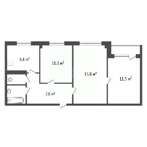 Продается 3-комн. квартира, 56,8 м²