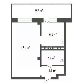 Продается 1-комн. квартира, 32,5 м²