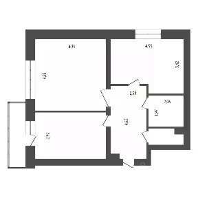 Продается 2-комн. квартира, 63,5 м²