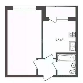Продается 1-комн. квартира, 33,3 м²