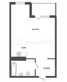 Продается студия, 23,6 м²