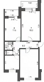Продается 3-комн. квартира, 69,2 м²