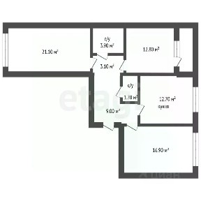 Продается 3-комн. квартира, 81,5 м²