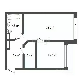 Продается 2-комн. квартира, 52,7 м²