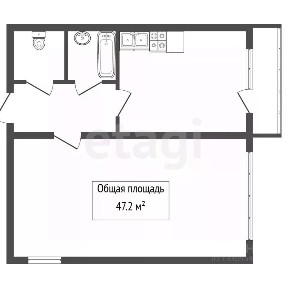 Продается 2-комн. квартира, 47,2 м²