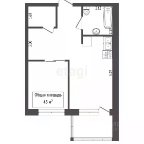 Продается 2-комн. квартира, 45 м²