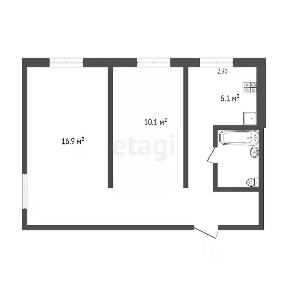 Продается 2-комн. квартира, 42,2 м²