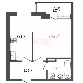 Продается 1-комн. квартира, 32,6 м²
