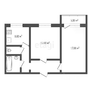 Продается 2-комн. квартира, 43 м²