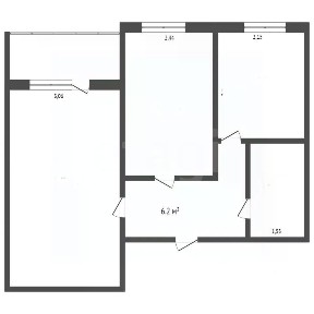 Продается 2-комн. квартира, 50,8 м²
