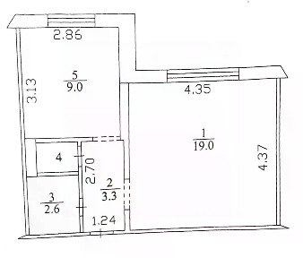 Продается 1-комн. квартира, 34,9 м²