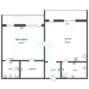 Продается 2-комн. квартира, 87,9 м²