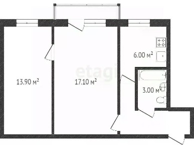 Продается 2-комн. квартира, 44 м²
