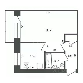 Продается 1-комн. квартира, 31,2 м²