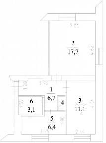 Продается 2-комн. квартира, 45,7 м²