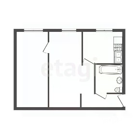 Продается 2-комн. квартира, 44,3 м²