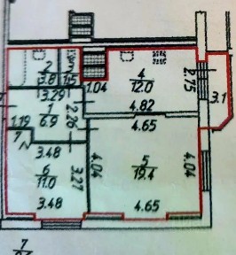 Продается 2-комн. квартира, 55,2 м²