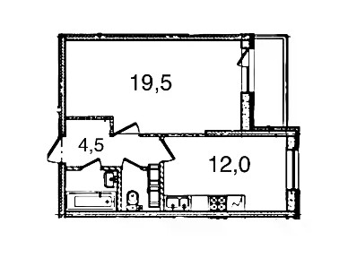 Сдается 1-комн. квартира, 39 м²