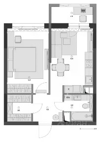 Сдается 1-комн. квартира, 50 м²