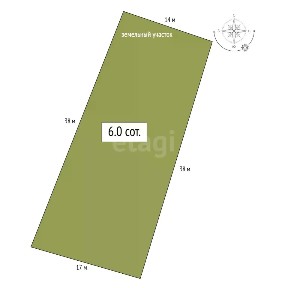 Продается участок, 6 сот.