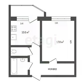 Сдается 1-комн. квартира, 35,5 м²