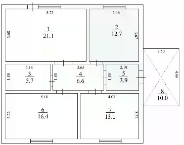 Продается 1-этажный таунхаус, 95 м²