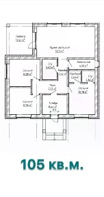 Продается 1-этажный дом, 105 м²