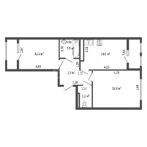 Продается 2-комн. квартира, 60 м²