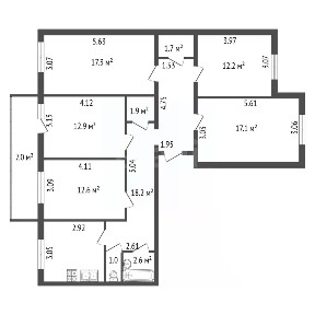 Продается 4-комн. квартира, 106,5 м²