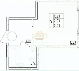 Продается апартаменты-студия, 21,5 м²