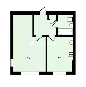 Продается 1-комн. квартира, 31,5 м²
