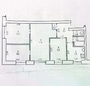 Продается 4-комн. квартира, 61 м²