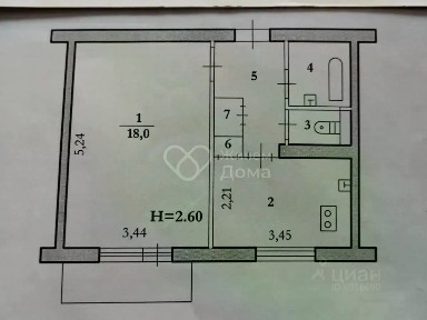 Продается 1-комн. квартира, 34,5 м²