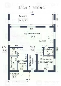 Продается 2-этажный дом, 188,5 м²