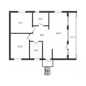Продается 1-этажный дом, 69,4 м²