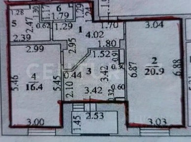 Продается 2-комн. квартира, 63 м²