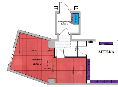 Сдается торговая площадь, 30 м²