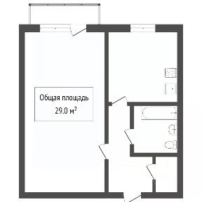 Сдается 1-комн. квартира, 28,4 м²