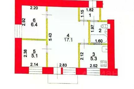 Продается 2-комн. квартира, 39,3 м²