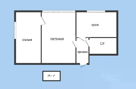 Продается 2-комн. квартира, 59,7 м²