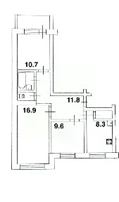 Продается 3-комн. квартира, 62,2 м²