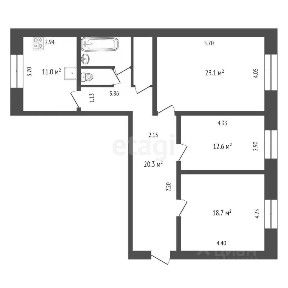 Продается 3-комн. квартира, 94,2 м²