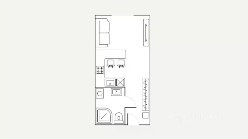 Сдается апартаменты-студия, 34 м²