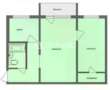 Продается 2-комн. квартира, 43 м²