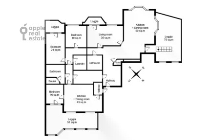 Сдается многокомнатная квартира, 410 м²