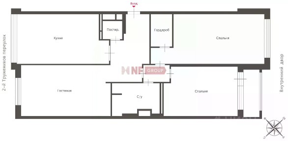 Сдается 3-комн. квартира, 142,1 м²