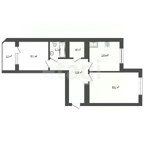 Продается 2-комн. квартира, 60,4 м²