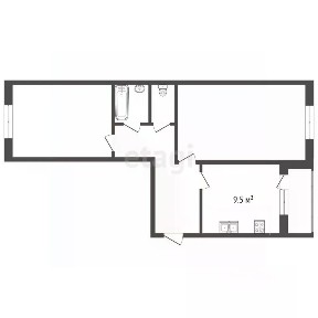 Продается 2-комн. квартира, 52,6 м²