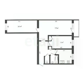 Продается 3-комн. квартира, 58,1 м²