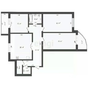 Продается 3-комн. квартира, 96,7 м²